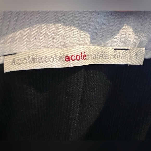 D14.20 Acote Pinstripe Crossover Skirt Charcoal Size 1 - Picture 3 of 5